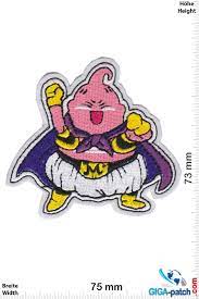Demon person boo) has many forms, all of which are linked below. Dragon Ball Dragon Ball Majin Boo Fat Buu Manga Patch Back Patches Patch Keychains Stickers Giga Patch Com Biggest Patch Shop Worldwide