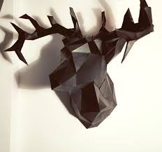 #weihnachtsdeko #mach es selbst #diy #weihnachtsdiy. Origami Hirsch Aus Tonpapier