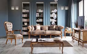 Whether you're furnishing a relaxed sitting room, a copy snug or a spacious annexe, you'll find sofas, coffee tables, display cabinets and more in every style. Retro Country Living Room Set Luxury Classic Sofa Set
