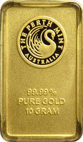 10 Gram Gold Australian Perth Mint Bar Obverse Each 10 Gram Gold Bar Is Sealed In A Tamper Proof Assay Car Gold Bullion Bars Gold Bullion Coins Gold Bullion