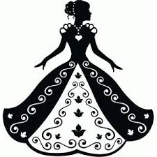 Black And White Silhouette Dress Clipart Silhouette Design Store Cinderella In Ball Gown Silhouette Silhouette Design Silhouette Stencil Silhouette Clip Art