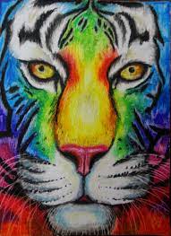Tigre Felino Color Dibujo Grabado Mezzo Dibujo Gato Salvaje Tiger Feline Color Drawing Printmaking Mezzo Drawing Drawings Tigre Feline