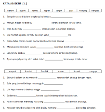 Abang bok yu _berbahasa jepun kerana dia pernah menuntut di jepun selama lima tahun. Upsr Latihan Kata Adjektif Free Download Pdf Mykssr Com