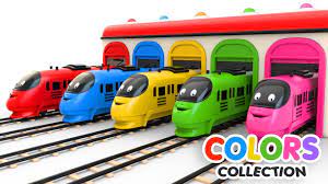 Colors For Children To Learn With Toy Trains Colors Videos Collection Coloring For Kids Toy Train Train Adventure