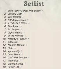 For kod we were in the second row & it was worth every penny. His Set List J Cole Lyrics J Cole Middle Child