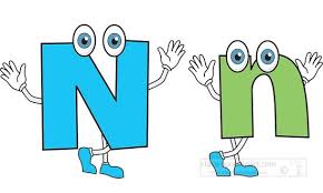 Cartoon Style Letters Upper and Lower Case-letter alphabet n upper lower  case cartoon