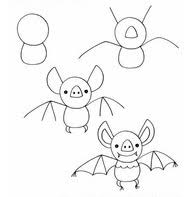 Follow the given steps of bat drawing and render it easily. Bat Key 4 Kids