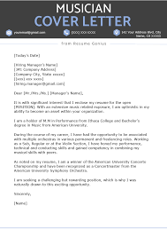 Musician Cover Letter Music Industry Cover Letter Sample Writing Tips
