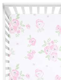 This crib sheet features adorable butterflies and small flowers and foliage in shades of pink, yellow, creams, and small amount of hazy blue. Tillyou Microfiber Floral Crib Sheet For Girls Silky Soft Flower Toddler Sheets Printed Breathable Cozy Hypoallergenic Baby Sheets For Standard Crib And Toddler Mattress 28 X 52in Buy Online In Botswana At