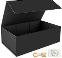 Black Gift Box, 9.5x6x3'' Gift boxes for Presents with Lids Magnetic  Closure Rectangle Collapsible for Groomsman Proposal Box, Wedding,  Christmas, ...