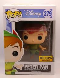 Funko Pop Disney Peter Pan 279 Hot Topic Exclusive Authentic Vinyl Funko Pop Disney Peter Pan Disney Funko