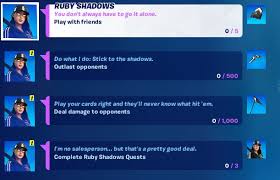 Get a grasp of when you expect an item in the shop again! Free Ruby Shadows Fortnite Skin How To Get Street Shadows Pack For Free Fortnite Insider