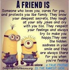 A winged (aka) flying monkey. Minion Quote About Friendship Despicable Me Quotes Friends Quotes Friends Quotes Funny