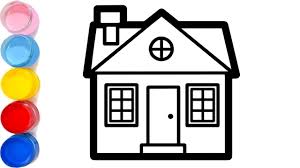 Ketika memilih warna rambut untuk pertama kalinya. Rumah Sederhana Menggambar Dan Mewarnai Halaman Untuk Anak Youtube