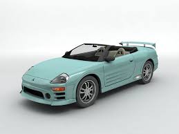 2003 Mitsubishi Eclipse Spyder Convertible 3d Cgtrader