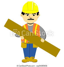 Check spelling or type a new query. Construction Worker Clipart Happy Construction Worker In Boots And Hardhat Holding Lumber Canstock