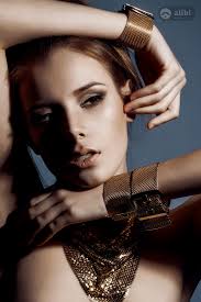 Винтажный плетеный браслет от "Sarah Coventry" золотой