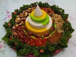 Nasi Tumpeng Pelangi Kue