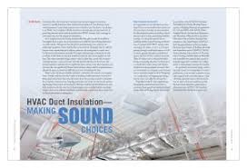 Bring frischen wind in deine garderobe mit den neuesten trends von closed. Hvac Duct Insulation Making Sound Choices Insulation Outlook Magazine