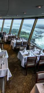 Skylon tower located in niagara falls ontario is the tallest total entertainment complex. Skylon Tower Revolving Dining Room