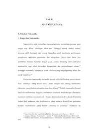 Berdasarkan persamaan yang ada pada dua. Bab Ii Kajian Pustaka