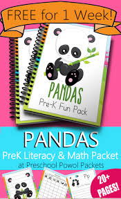 * developed by california credentialed teachers. Panda Preschool Printable Packet Free For 1 Week Preschool Powol Packets