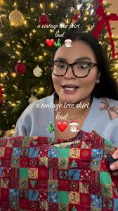 Embroidered Christmas Tree Skirt