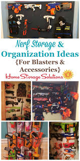 Total nerf gun wall project cost = under $50. Nerf Storage Organization Ideas For Blasters Accessories