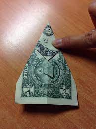 This money origami project is relatively easy compare. How To Make A Origami Christmas Star With Money Make It Easy Crafts Easy Money Folded Five Pointed