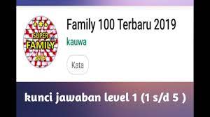 Rob van dam, rhino, super crazy, dreamer, pekerjaan rumah yang sering ditunda jawaban : Kunci Jawaban Game Super Family 100 2019 Level 1 1 S D 5 Youtube