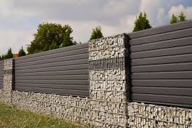 50 Gabion Wall And Fence Ideas Photos Modern Fence Design Gabion Wall Fence Design