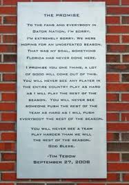 Tim Tebow The Promise Gator Tim Tebow Tim Tebow Quotes