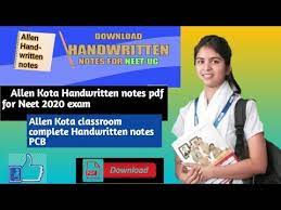 Allen Kota Handwritten Notes Allen Classroom Handwritten Notes For Neet 2020 Link In Description Youtube Physics Notes Biology Notes Chemistry Notes