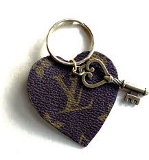 Well you're in luck, because here they come. Heart Shaped Keychain Upcycled From Authentic Louis Vuitton Luggage Louis Vuitton Louis Vuitton Keychain Louis Vuitton Luggage