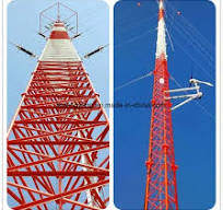 Galvanized Steel Tube Column GSM Microwave Radio Antenna 3 ...