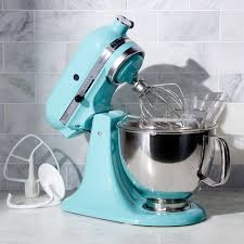 Kitchenaid Ksm150psaq Artisan Aqua Sky Stand Mixer Reviews Crate And Barrel Kitchen Aid Kitchenaid Artisan Kitchen Aid Mixer