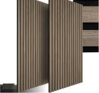 TecTake® Set di 2 Pannelli Acustici Effetto Legno, Pannelli ...