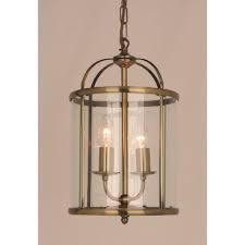 Orly Small Entrance Hall Lantern Antique Brass Frame Brass Ceiling Light Lantern Lights Ceiling Lights