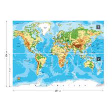 An atlas is a collection of maps; World Map Atlas Fotobehang Behang Bestel Nu Op Europosters Nl