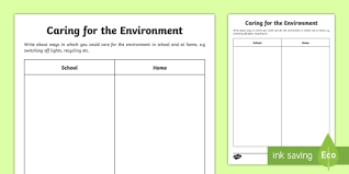Print our second grade (grade 2) worksheets and activities or administer as online tests. Caring For The Environment Worksheet Teacher Made