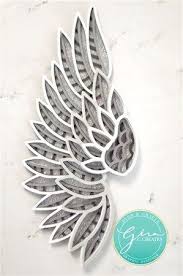 Download 3d Memorial Angel Wings Free Svg And Tutorial Free Svg Cricut Projects Vinyl Layered Mandala Svg