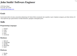 building your resume with html5