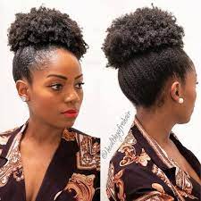 7 Meilleurs Secondaires Puff Coiffures Que Vous Avez Pu Voir Touffe De Cheveux Naturels Chignon Sur Cheveux Naturels Coiffure Cheveux Naturels