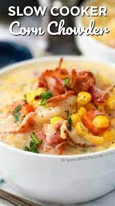 This crockpot chicken noodle soup recipe was the winner! Slow Cooker Bacon Corn Chowder Recipe