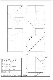 Diy Dice Tower Blueprint Dice Tower Diy Dice Dnd Crafts