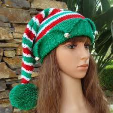 Gorro navideño de muérdago, gorro navideño, patrón de tejido, patrón de  gorro