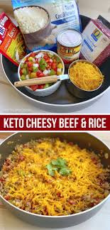 Cheesy Mexican Ground Beef Cauliflower Rice Recipe In 2020 Recipes Keto Dinner Mexican Food Recipes