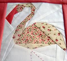 Flamingo Paper Piecing Quilt Block Pattern Pdf Via Etsy Goruntuler Ile Dikis Aplike Kendin Yap Elisi
