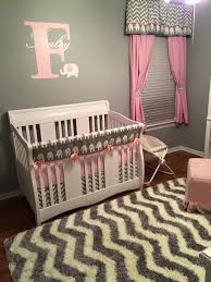 Pink And Grey Elephant Nursery Project Nursery Girl Nursery Pink Elephant Themed Nursery Grey Elephant Nursery