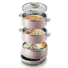 Cookware Electric Steamer Multi Function Household Automatic Power Off Mini Multi Layer Electric Steamer Smart Cooking Food Processor Recipes Electric Steamer
